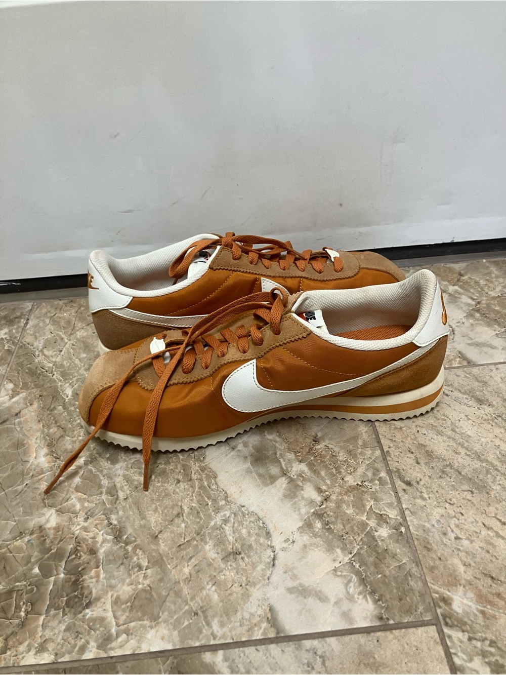 Nike Cortez TXT Men's Shoes (HF0263-800, Monarch/Muslin/Sail - Picture 4 of 6
